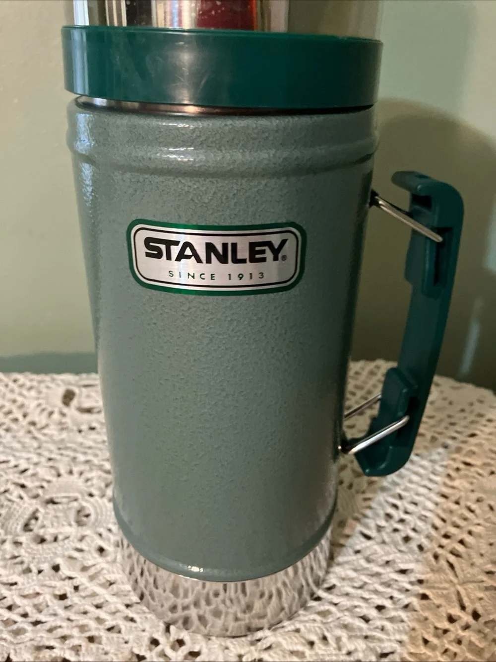 Stanley Stainless Steel 24oz Wide Mouth Thermos EN 12546-1. MINT - Picture 3 of 9
